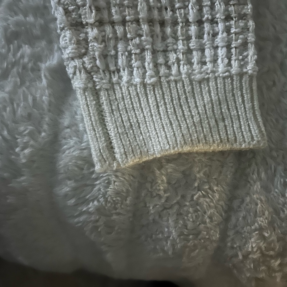 Francesca's Collections Textured Button-Up Cardigan - Gray - Picture 3 of 4